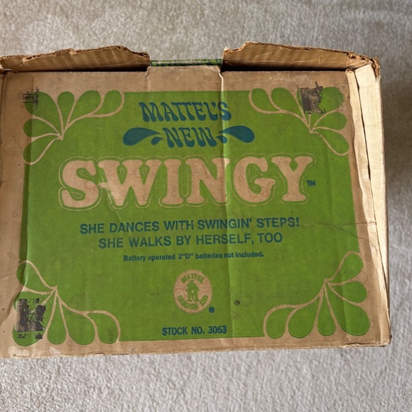 1960's Mattel Swingy Doll, Original Box, Tested - Picture 7 of 8